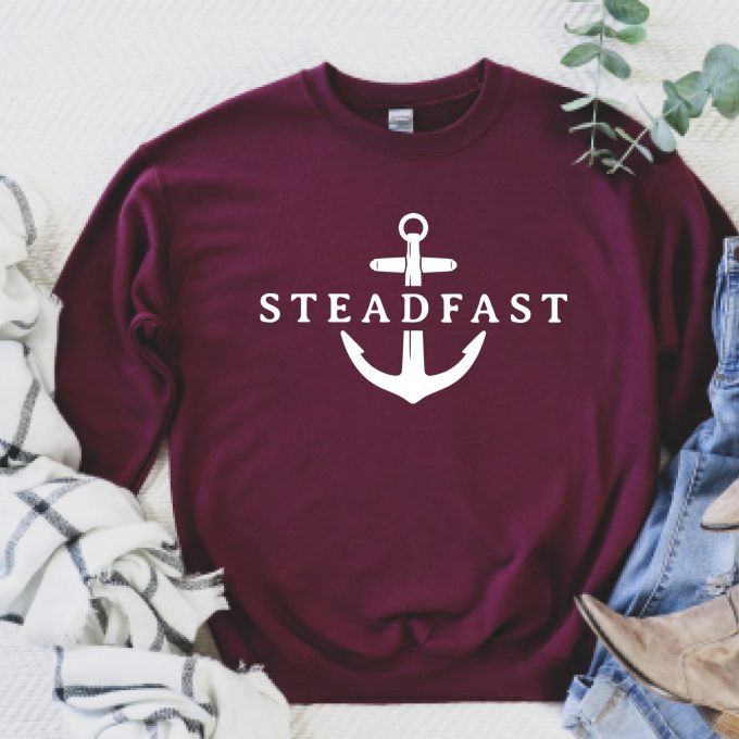Anchor Sweat Shirt, Nautical Sweat Shirt, Beach Long Sleeve Shirt, Captain Sweatshirt, Captain Shirt, Gift For Sailor, Boating Sweat Shirt