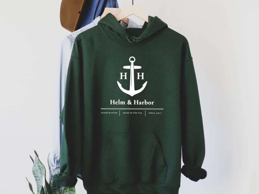 Helm & Harbor Anchor Hoodie - Image 5