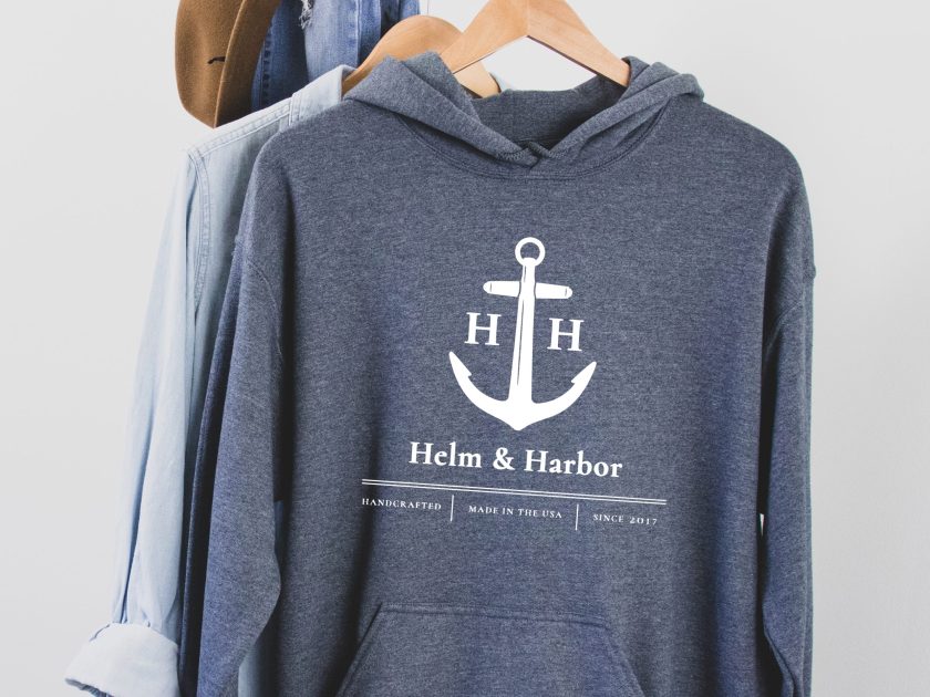 Helm & Harbor Anchor Hoodie - Image 4
