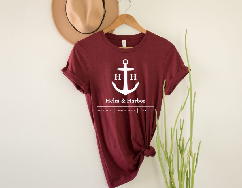 Helm & Harbor Logo Tee Shirt - Image 3
